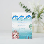 Ankündigung der Sea Baby Girl Shower (Stehend Vorderseite)