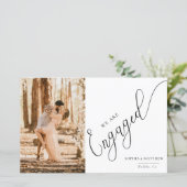 Ankündigung der Skript-Verlobung (Stehend Vorderseite)