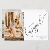 Ankündigung der Skript-Verlobung (Vorne/Hinten)