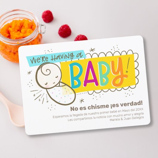 Ankündigung der spanischen Schwangerschaft