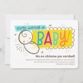 Ankündigung der spanischen Schwangerschaft (Vorderseite)