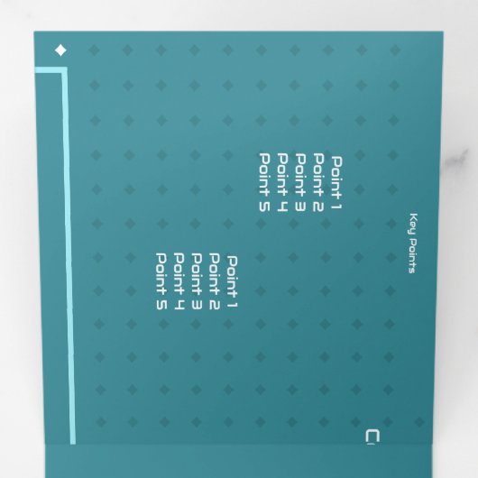 Ankündigung der "Trifold Letter"-Falte (Innen Erste Seite)