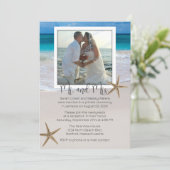 Ankündigung der Tropical Beach-Ehe mit Foto (Stehend Vorderseite)