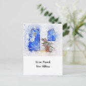 Ankündigung der Tür neue Adresse Postkarte (Stehend Vorderseite)