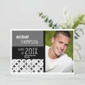 Ankündigung der Typ-Graduierungspartei "Retro Must (Stehend Vorderseite)