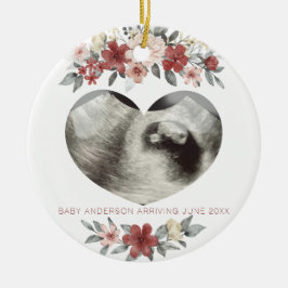 Ankündigung der UltraschallSchwangerschaft Keepake Keramik Ornament