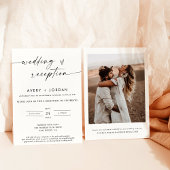 Ankündigung der Umsetzung | Moderne Hochzeitsempfe