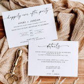 Ankündigung der Umsetzung | Moderne Hochzeitsempfe