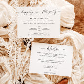 Ankündigung der Umsetzung | Moderne Hochzeitsempfe