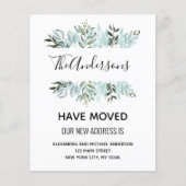 Ankündigung der Umstellung des Haushalts Eukalyptu (Vorderseite)