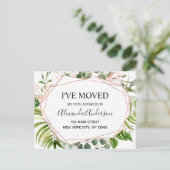 Ankündigung der Umstellung des Haushalts Eukalyptu Postkarte (Stehend Vorderseite)