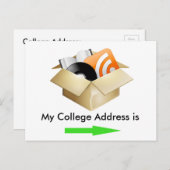 Ankündigung der Uni Postcard (Vorne/Hinten)