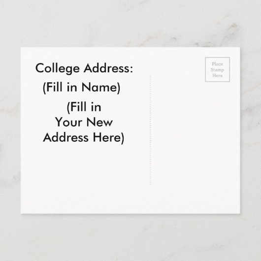 Ankündigung der Uni Postcard (Rückseite)