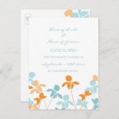 Ankündigung der Verlängerung Postkarten Blue Orang (Vorne/Hinten)