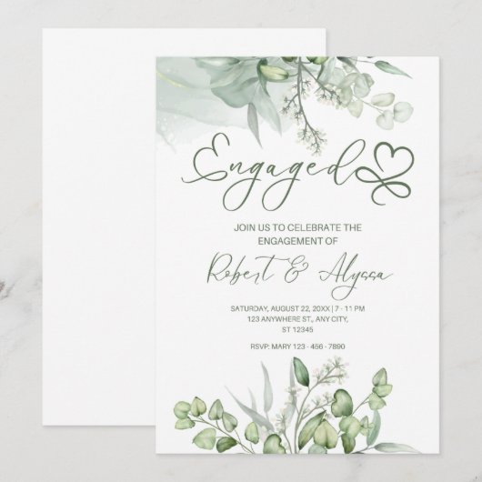 Ankündigung der Verlobung (Vorne/Hinten)