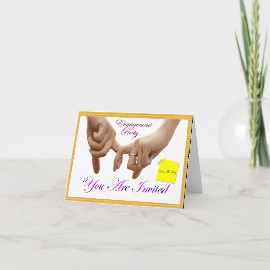 Ankündigung der Verlobung (Vorderseite)