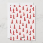 Ankündigung der Verlobung der Weihnachtskarte (Rückseite)