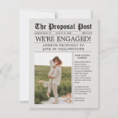 Ankündigung der Verlobung der Zeitung Save the Dat (Vorderseite)