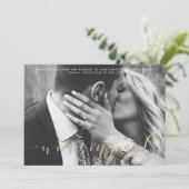 Ankündigung der Verlobung des extravaganten Hochze (Stehend Vorderseite)