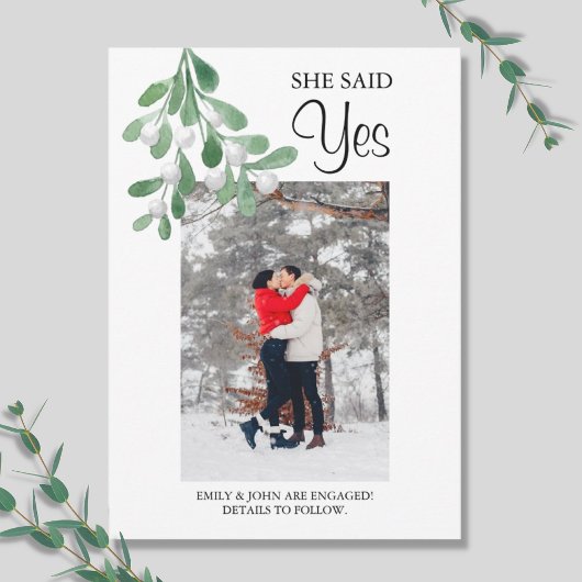 Ankündigung der Verlobung des Fotos