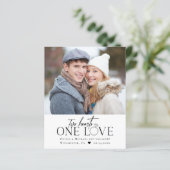 Ankündigung der Verlobung des Fotos Eine Liebe (Stehend Vorderseite)