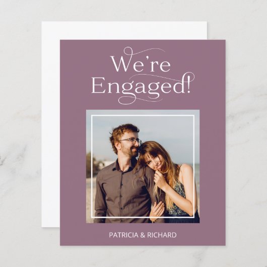 Ankündigung der Verlobung des Haushalts Save the D (Vorne/Hinten)