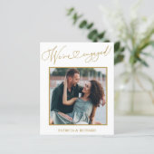 Ankündigung der Verlobung des Haushalts Save the D (Stehend Vorderseite)