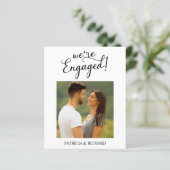 Ankündigung der Verlobung des Haushalts und Save t (Stehend Vorderseite)