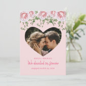 Ankündigung der Verlobung des personalisierten Fot (Stehend Vorderseite)