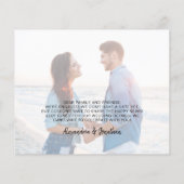 Ankündigung der Verlobung des Sun Sea Surf Fotos (Rückseite)