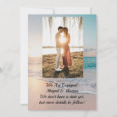 Ankündigung der Verlobung Foto Ozean (Vorderseite)