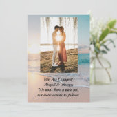 Ankündigung der Verlobung Foto Ozean (Stehend Vorderseite)