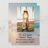 Ankündigung der Verlobung Foto Ozean (Vorne/Hinten)