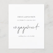 Ankündigung der Verlobung für einfaches Skript-Fot (Vorderseite)