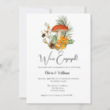 Ankündigung der Verlobung Herbstwald