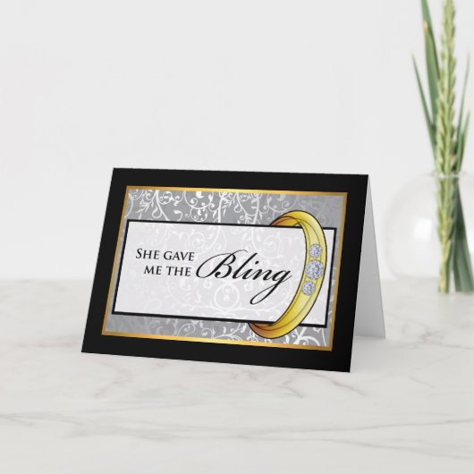 Ankündigung der Verlobung, Lesben, Bling (Vorderseite)