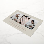 Ankündigung der Verlobung "Minimal Foil 3 Foto" (Gedreht)