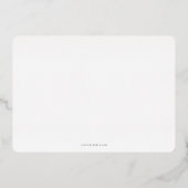 Ankündigung der Verlobung "Minimal Foil 3 Foto" (Rückseite)