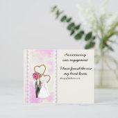 Ankündigung der Verlobung mit Bibelverse (Stehend Vorderseite)