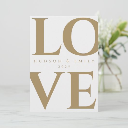 Ankündigung der Verlobung mit Bild (Stehend Vorderseite)