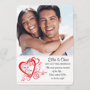 Ankündigung der Verlobung "Open Hearts Foto"