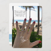 Ankündigung der Verlobung Ring Foto (Vorne/Hinten)