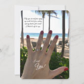 Ankündigung der Verlobung Ring Foto (Vorderseite)