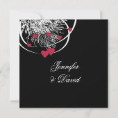 Ankündigung der Verlobung von Feuerwerken und Herz (Rückseite)