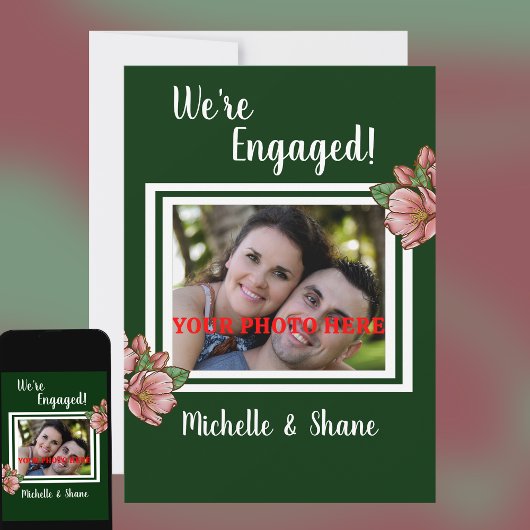 Ankündigung der Verlobung von Foto