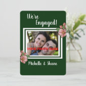 Ankündigung der Verlobung von Foto (Stehend Vorderseite)