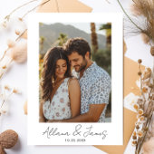 Ankündigung der Verlobung von Minimalistischem Fot