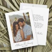 Ankündigung der Verlobung von Minimalistischem Fot