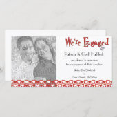 Ankündigung der Verlobung von Rot-und Weißherz-Fot (Vorne/Hinten)