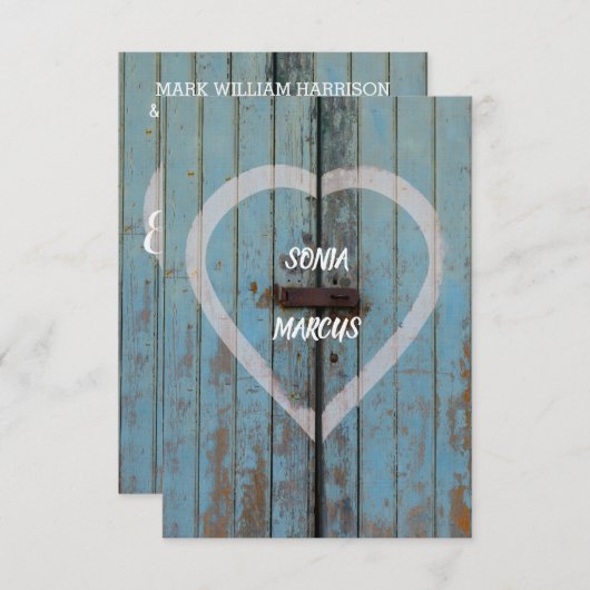 Ankündigung der Verlobung von rustikalen Landstühl (Vorne/Hinten)